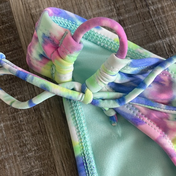 The Bikini Lab Tie Dye Rash-guard & Bikini Bottoms Set - Picture 5 of 11